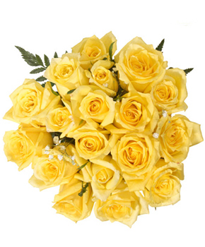 Bouquet of 11 Yellow Roses